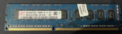 Zdjęcie oferty: Hynix 4GB 2Rx8 DDR3 PC3L-10600E ECC UDIMM