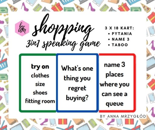 Zdjęcie oferty: shopping 3in1 speaking game angielski gra zajęcia