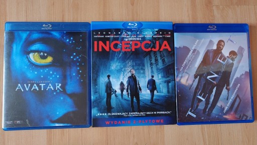 Zdjęcie oferty: Incepcja Tenet Avatar zestaw 3 filmów blu-ray 