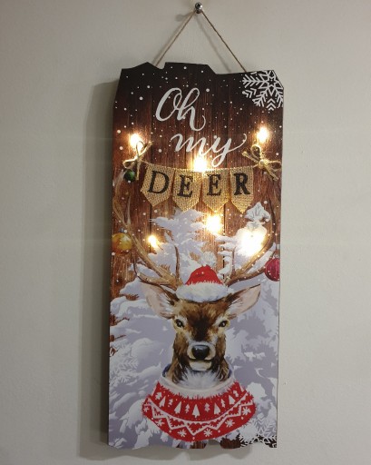 Zdjęcie oferty: Dekoracja ścienna led renifer Oh My Deer
