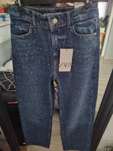 Zdjęcie oferty: Zara Jeansy z dzetami r 34 nowe spodnie 