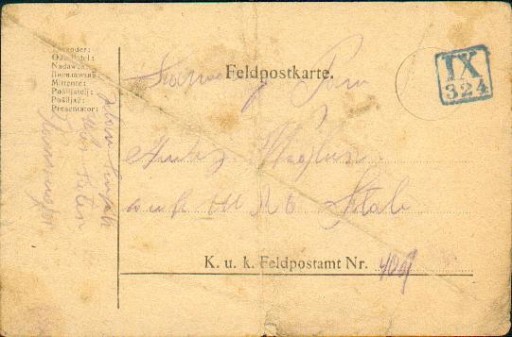 Zdjęcie oferty: 1916 - Kańczuga (Przeworsk) kamufl.st.okręg.IX-324