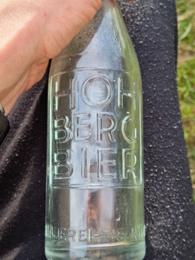Zdjęcie oferty: Butelka z porcelanką Hohberg białe szkło