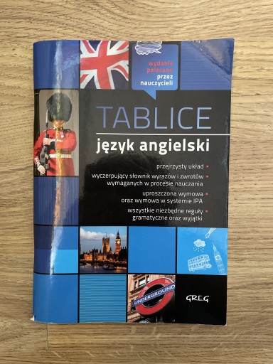 Zdjęcie oferty: Tablice język angielski do nauki angielskiego