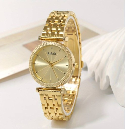 Zdjęcie oferty: Elegancki luksusowy zegarek Rclock złoty