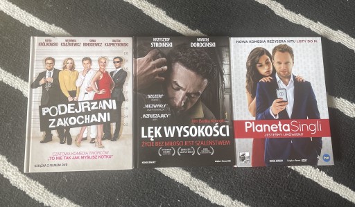 Zdjęcie oferty: Zestaw filmów polskich DVD książka 3 sztuki