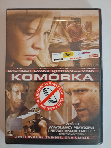 Zdjęcie oferty: KOMÓRKA [Kim Basinger,Jason Statham] [DVD]PL,FOLIA