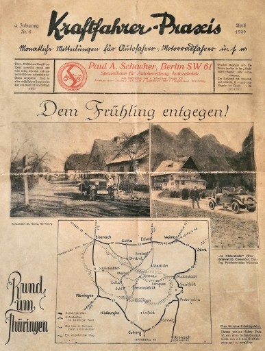 Zdjęcie oferty: gazeta motoryzacyjna stara reklama Niemcy IV 1929