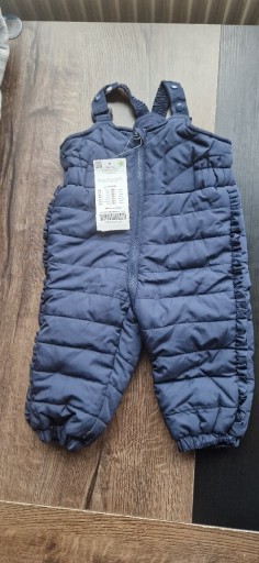 Zdjęcie oferty: Spodnie zimowe na szelkach z poszewka bawełnianą74