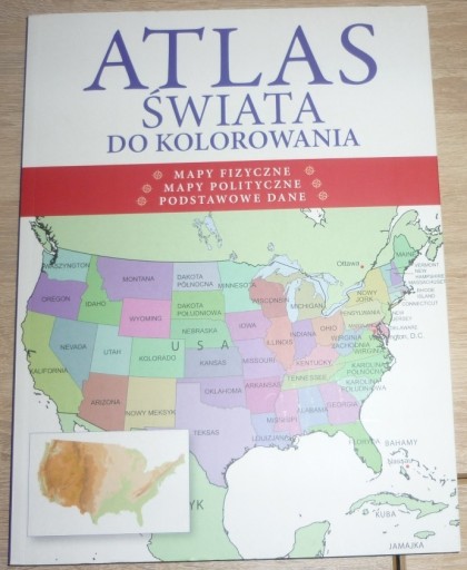 Zdjęcie oferty: ATLAS ŚWIATA DO KOLOROWANIA, PRACA ZBIOROWA