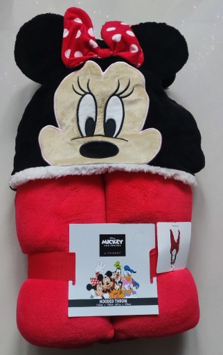 Zdjęcie oferty: Koc Narzuta Myszka Minnie Disney kapturem 120x150