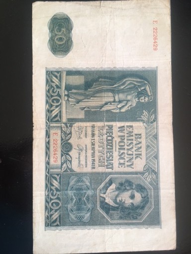Zdjęcie oferty: 50 złotych Bank Emisyjny w Polsce 1941