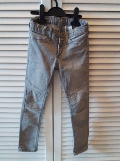 Zdjęcie oferty: H&M spodnie biker jeans szare r.110 BDB