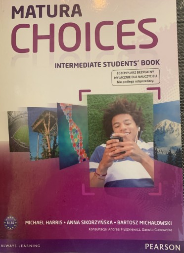 Zdjęcie oferty: Matura Choices Intermediate students’ book