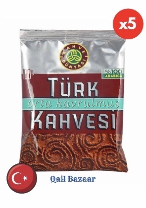 Zdjęcie oferty: KAWA TURECKA DROBNO MIELONA 100g x 5 szt 