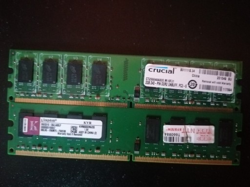 Zdjęcie oferty: Pamięć RAM ddr2 2x2gb