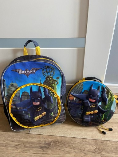 Zdjęcie oferty: Plecak z lunchboxem Lego Batman dla dziecka 