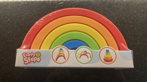 Zdjęcie oferty: Nowa zabawka stacking rainbow tęcza do układania