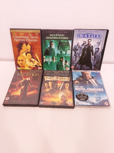 Zdjęcie oferty: Zestaw filmów DVD Riddick Matrix Piraci z Karaibów
