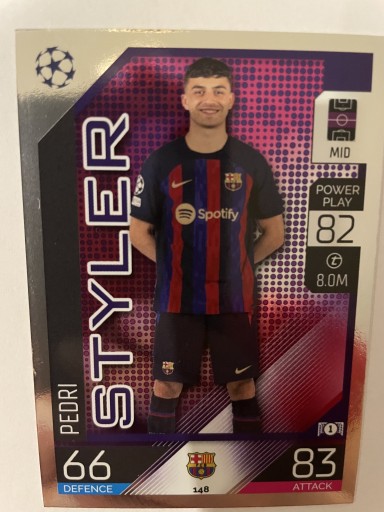 Zdjęcie oferty: Topps Match Attax 2022/23 Styler Pedri 148