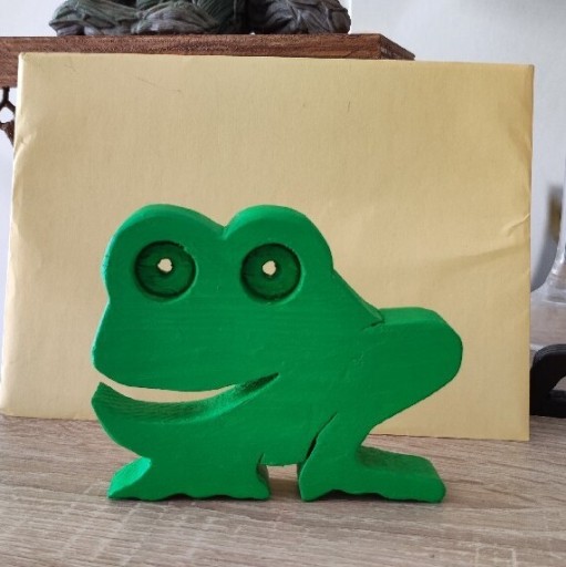 Zdjęcie oferty: Figurka żaba z drewna 