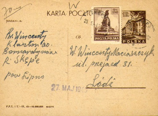 Zdjęcie oferty: 1946 - Skępe (Lipno) - Cp 94 