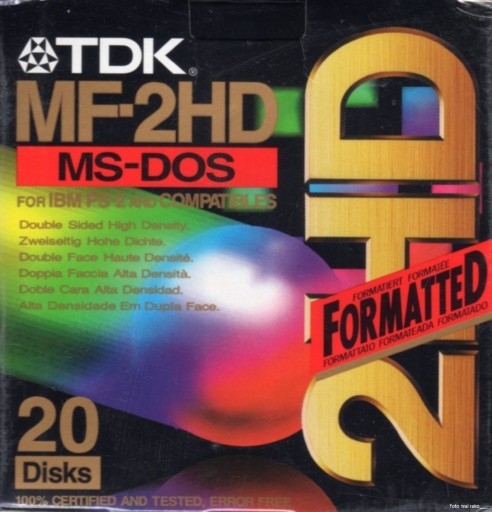 Zdjęcie oferty: TDK MF-2HD NOWE 3,5" 20szt. w pudełku FOLIA+gratis