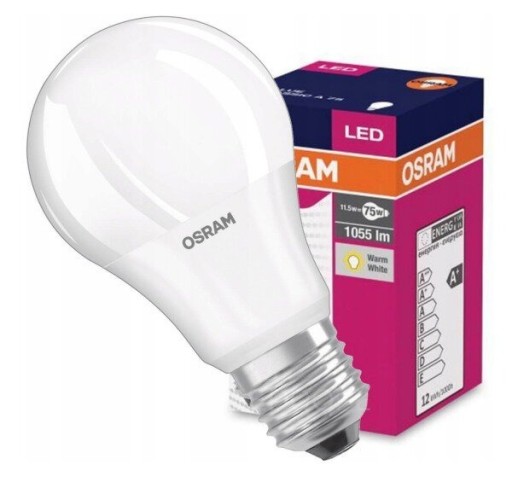 Zdjęcie oferty: Żarówka LED OSRAM E27 10W LED VALUE CLASSIC A 75 