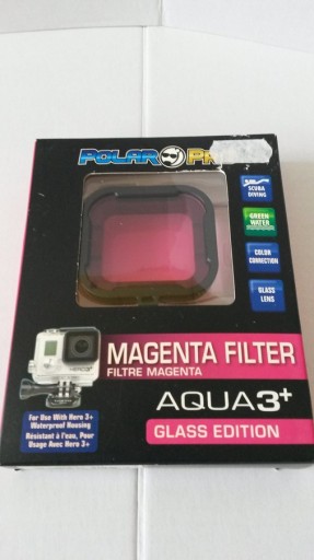 Zdjęcie oferty: Filtr magenta Aqua 3+ GoPro Hero3+ Glass Edition
