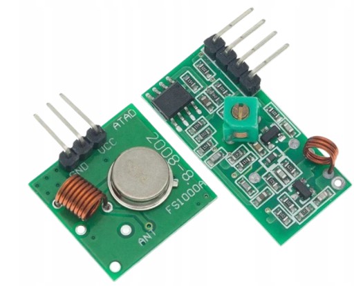 Zdjęcie oferty: Moduł Radiowy 433MHz Nadajnik FS1000A zestaw Odbiornik XY-MK RF do Arduino
