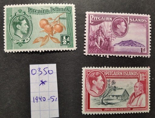 Zdjęcie oferty: 0350 Pitcairn Islands 1940-51 *