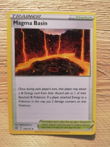 Zdjęcie oferty: Karty pokemon Trener Magma Basin 144/172