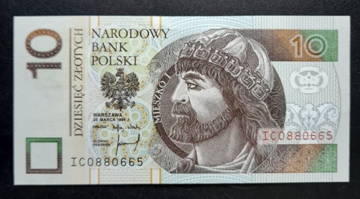 Zdjęcie oferty: Banknot 10 zł 1994 rok seria IC