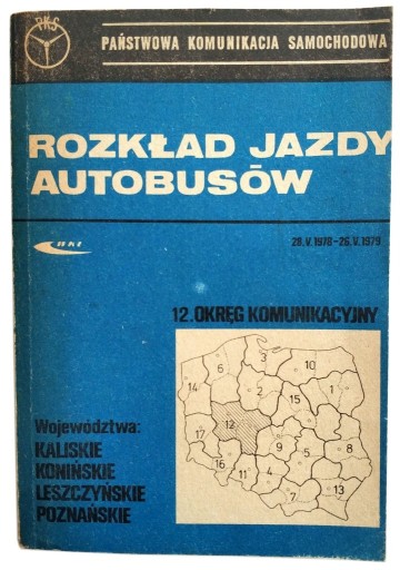 Zdjęcie oferty: ROZKŁAD JAZDY AUTOBUSÓW KALISKIE, POZNAŃSKIE, 1978