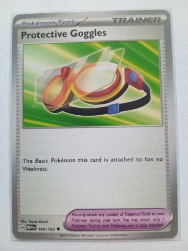 Zdjęcie oferty: Pokemon TCG Protective Goggles 164/165 Pokemon 151