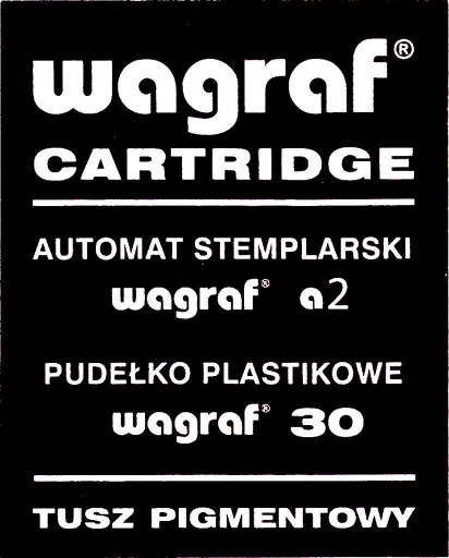 Zdjęcie oferty: WAGRAF CARTRIDGE A2, 30