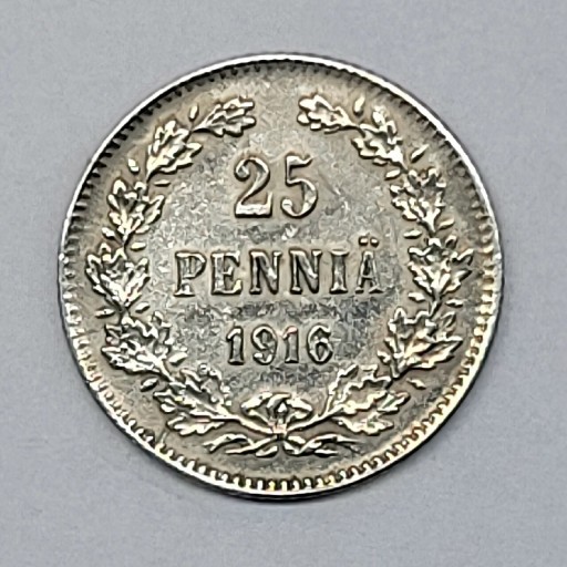 Zdjęcie oferty: 1916 Finlandia srebrnych 25 pennia