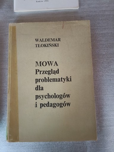 Zdjęcie oferty: W. Tłokiński Mowa przegląd problematyki