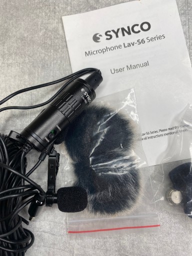 Zdjęcie oferty: Podwójny mikrofon krawatowy Synco S6D kabel 6m