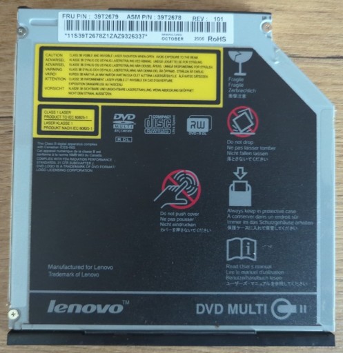 Zdjęcie oferty: IBM ThinkPad T60 type 8742 CD-RW + DVD