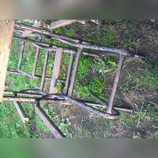 Zdjęcie oferty: krzesła krzesło stelarz ogrodowe drewniano metalow