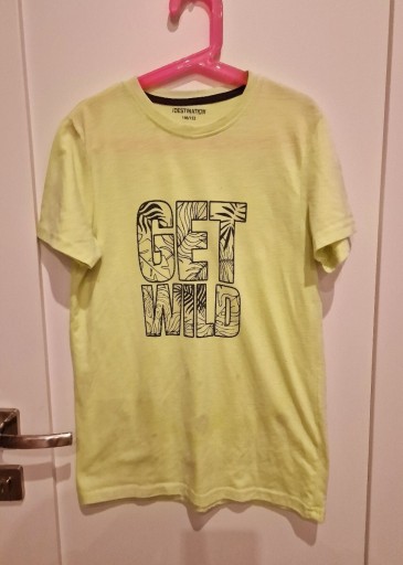 Zdjęcie oferty: T-shirt z krótkim rękawem 146/152 cm neonowy żółty