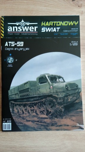 Zdjęcie oferty: Answer 515 Gąsienicowy ciągnik artyleryjski ATS-59