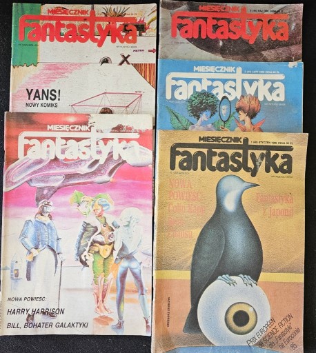 Zdjęcie oferty: Magazyn Fantastyka - 5 numerów z 1986 roku