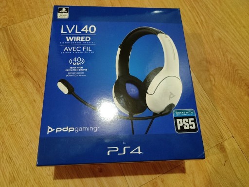 Zdjęcie oferty: PDP PS5 PS4 Słuchawki przewodowe LVL40 Białe SONY