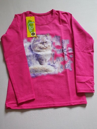 Zdjęcie oferty: Bluzka kotek róż 