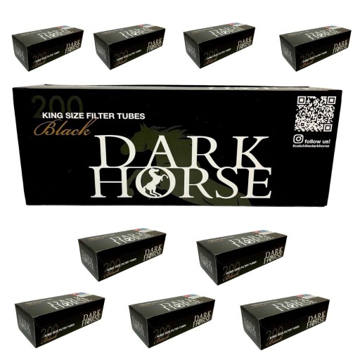 Zdjęcie oferty: 10 x DARK HORSE BLACK 200szt GILZY PAPIEROSOWE 8mm