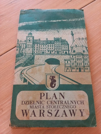 Zdjęcie oferty: Mapa Warszawy, inf.r komunikacyjny, spis ulic 1955