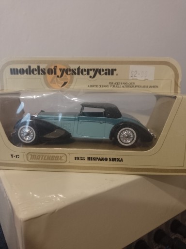 Zdjęcie oferty: Matchbox models of yesteryear y-17 hispano suiza 