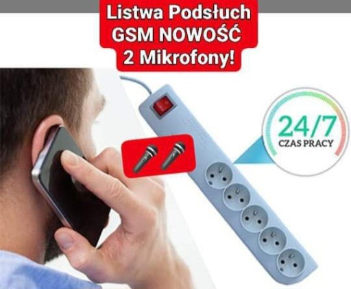 Zdjęcie oferty: Podsłuch GSM ALARM ODDZWANIA / SZPIEG w LISTWIE 